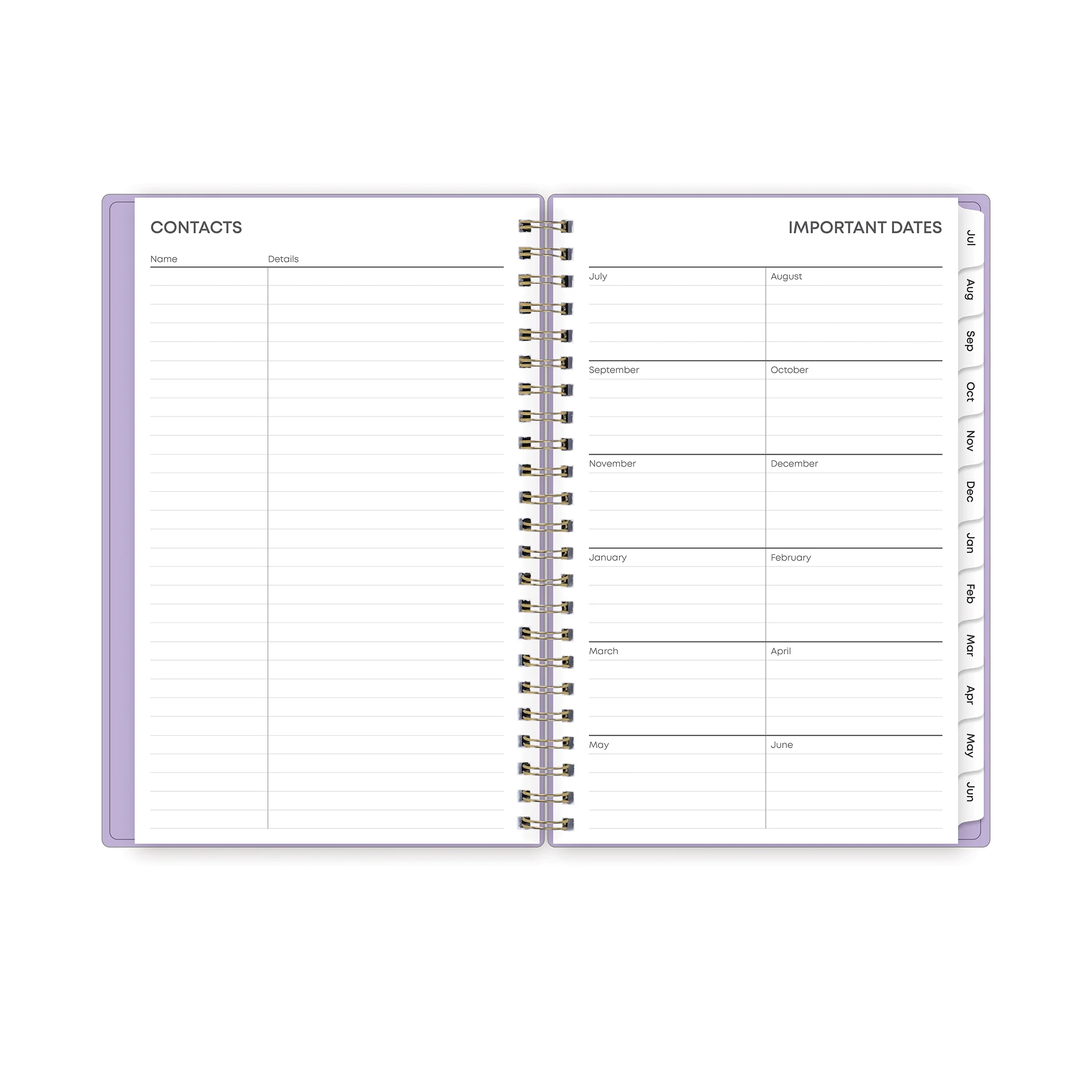 2024-25 Weekly Monthly Planner, 5x8, by Blue Sky, Wisteria