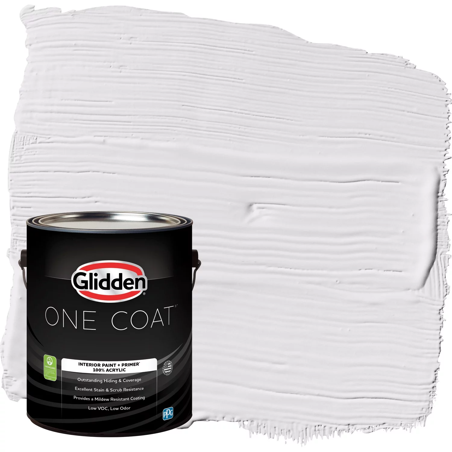 Glidden One Coat Interior Paint and Primer, Orchid Blossom / Purple, Gallon, Eggshell