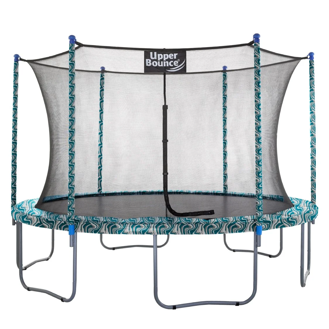 Machrus Upper Bounce 12 FT Round Trampoline Set with Safety Enclosure System – Backyard Trampoline - Outdoor Trampoline for Kids - Adults