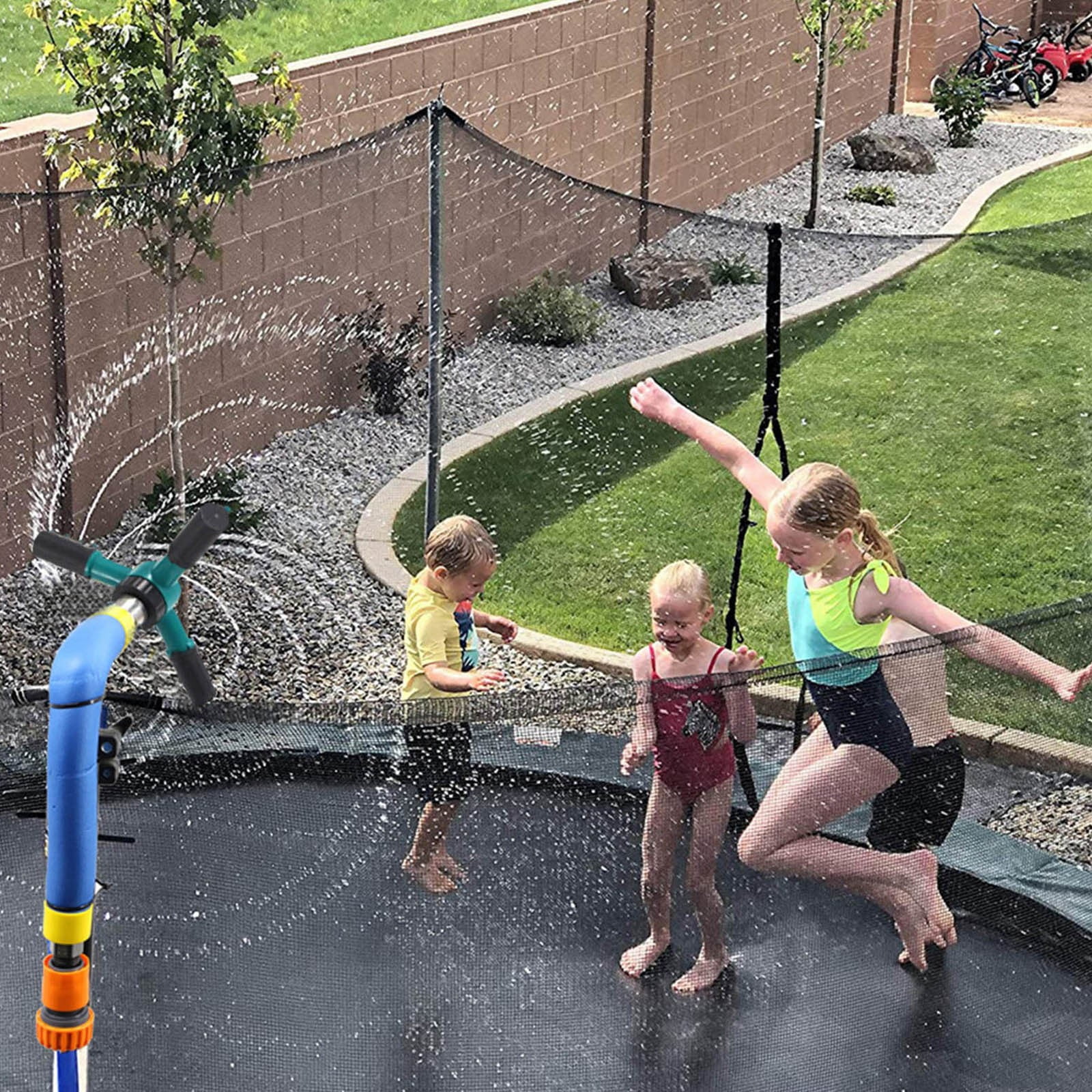 ZiSUGP 360° Rotating Sprinklers Large Area Coverage Trampoline Sprinklers Garden Trampoline Sprinklers Garden Tools