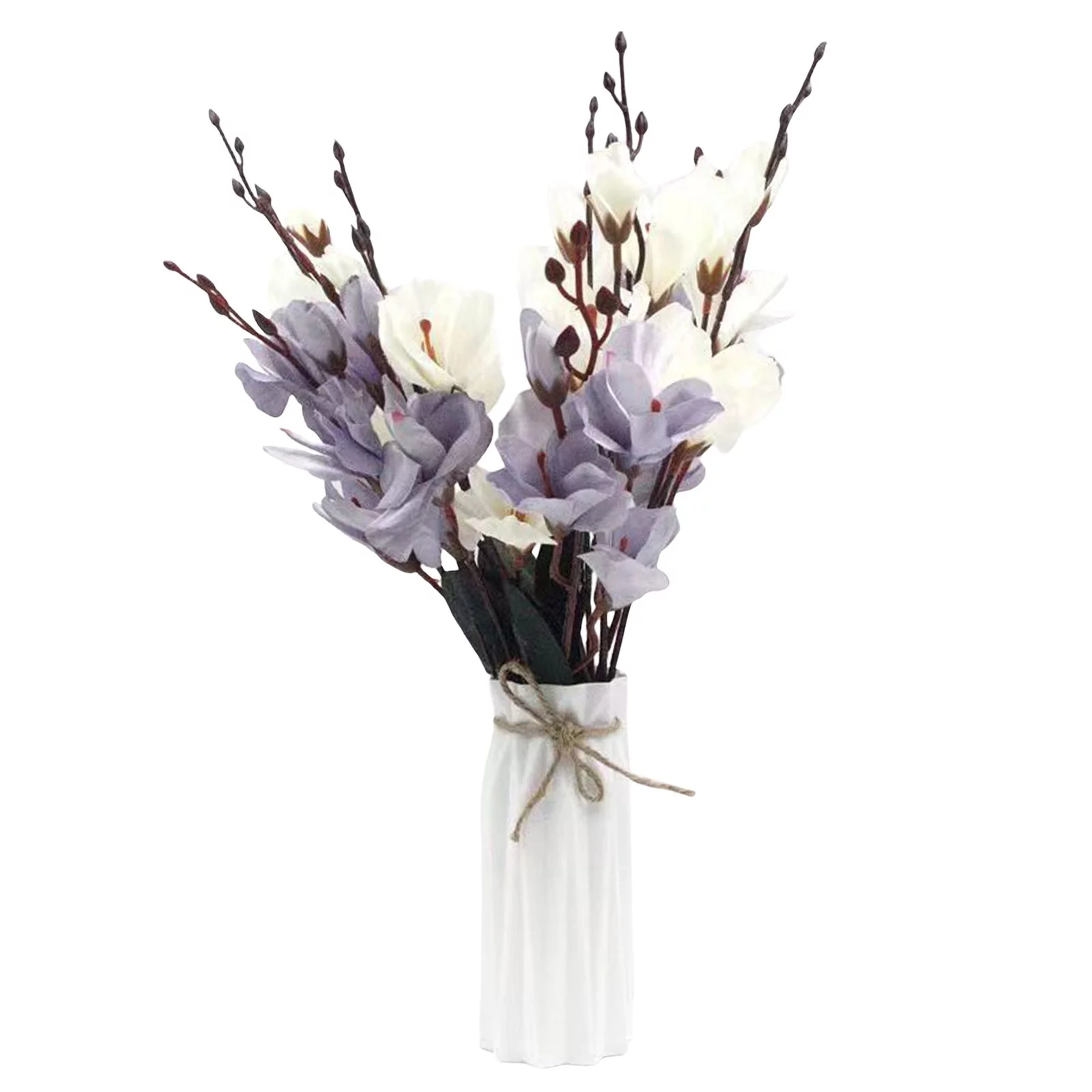 Bbyt Colorful European Elegant Magnolia Imitation Flower Living Room Dining Table Decoration Flower Art