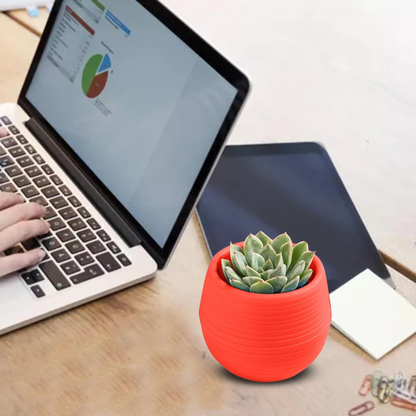 Pots Home Decor Flower Pots Succulent Flower Pot Mini Stone Pot Rainbow Pot Pp Resin Lazy Pot Self Absorbent Pot