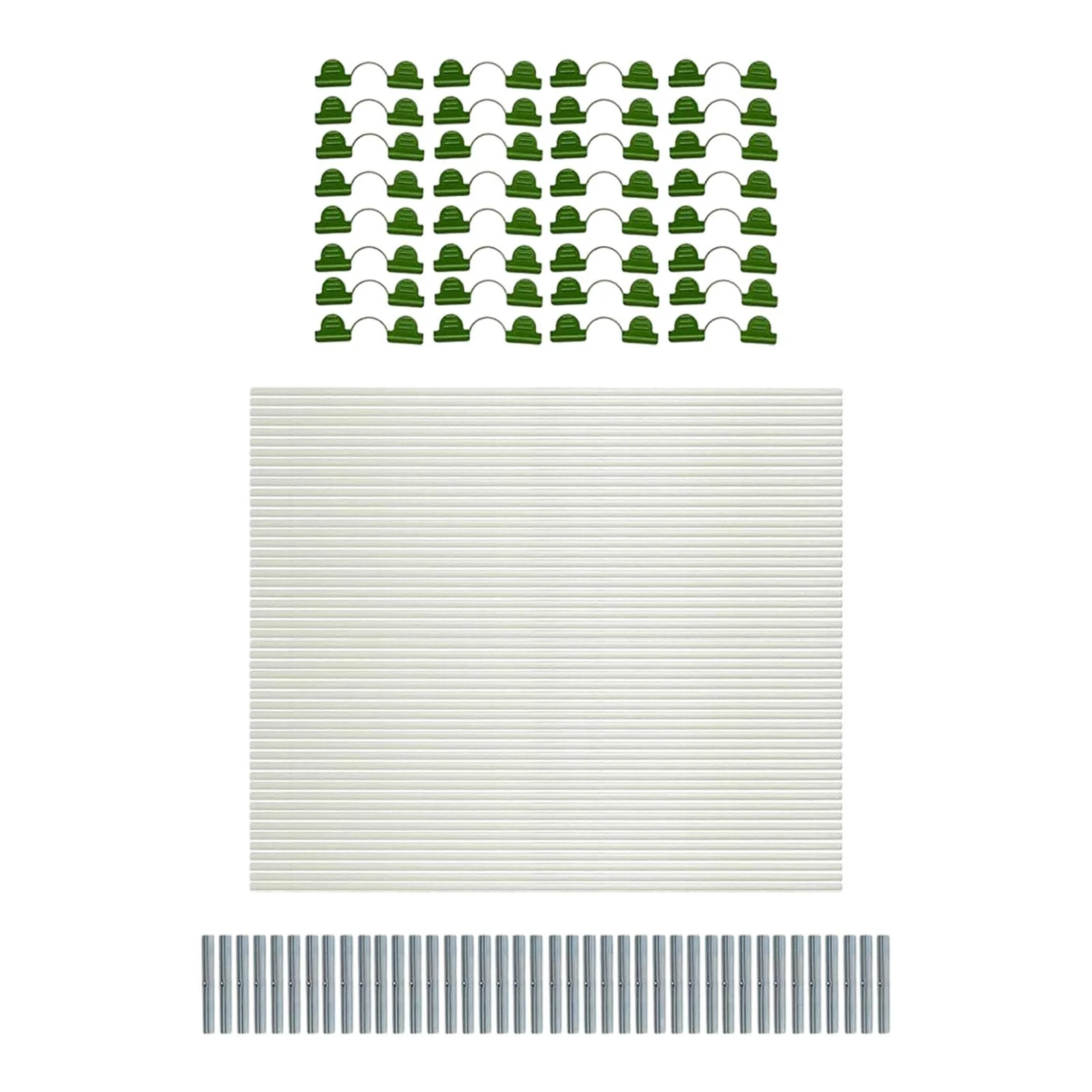 SunniMix Fiberglass Hoops for Gardening Gardening Supplies Vegetable Greenhouse Hoops 50 pieces hoops