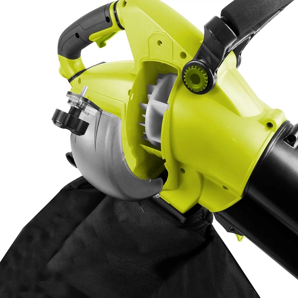 Sun Joe 3-in-1 Variable Speed Electric Leaf Blower/Vacuum/Mulcher, Leaf-Grabbing Teeth, Telescopic Frame, 12-Amp