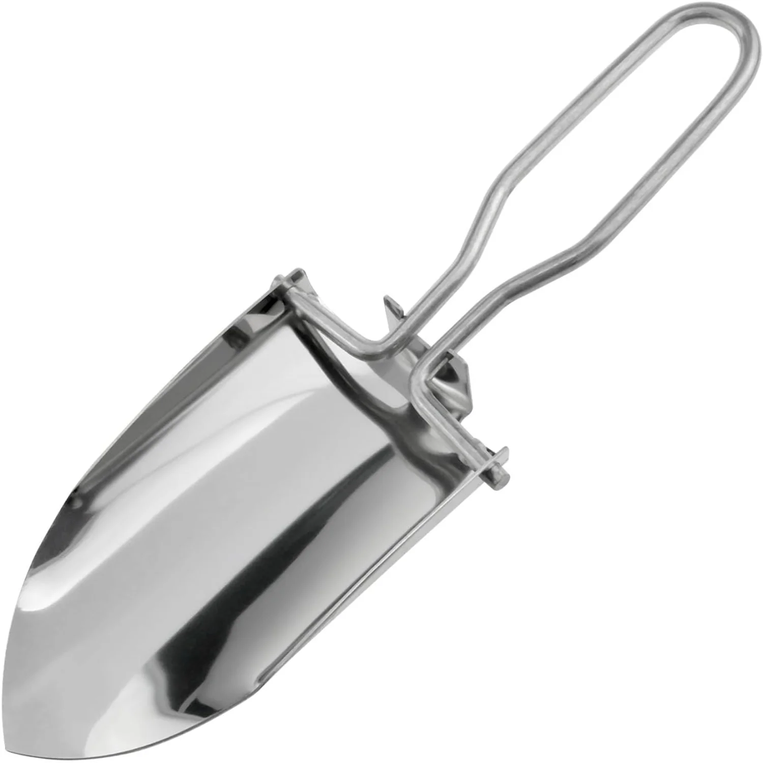Portable Lightweight Mini Stainless Steel Folding Trowel with Oxford Bag  Ideal for Gardening and Potting - 1pcs