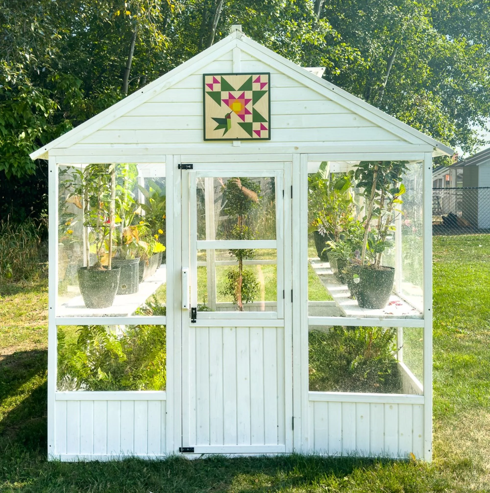 Zylina Greenhouse & Garden Art - Hummingbird Quilt