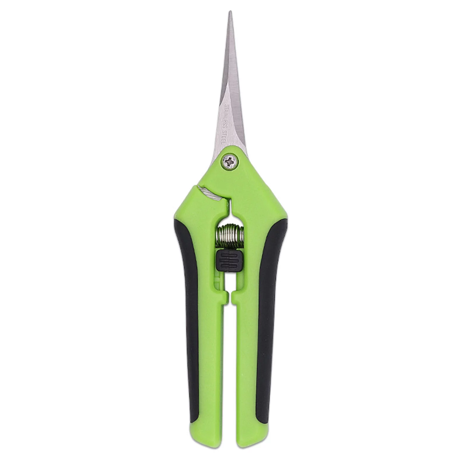 Pruning Shears - Stainless Steel Prevent Stick Coating Comfortable Grip Hand Pruner for Gardening Green