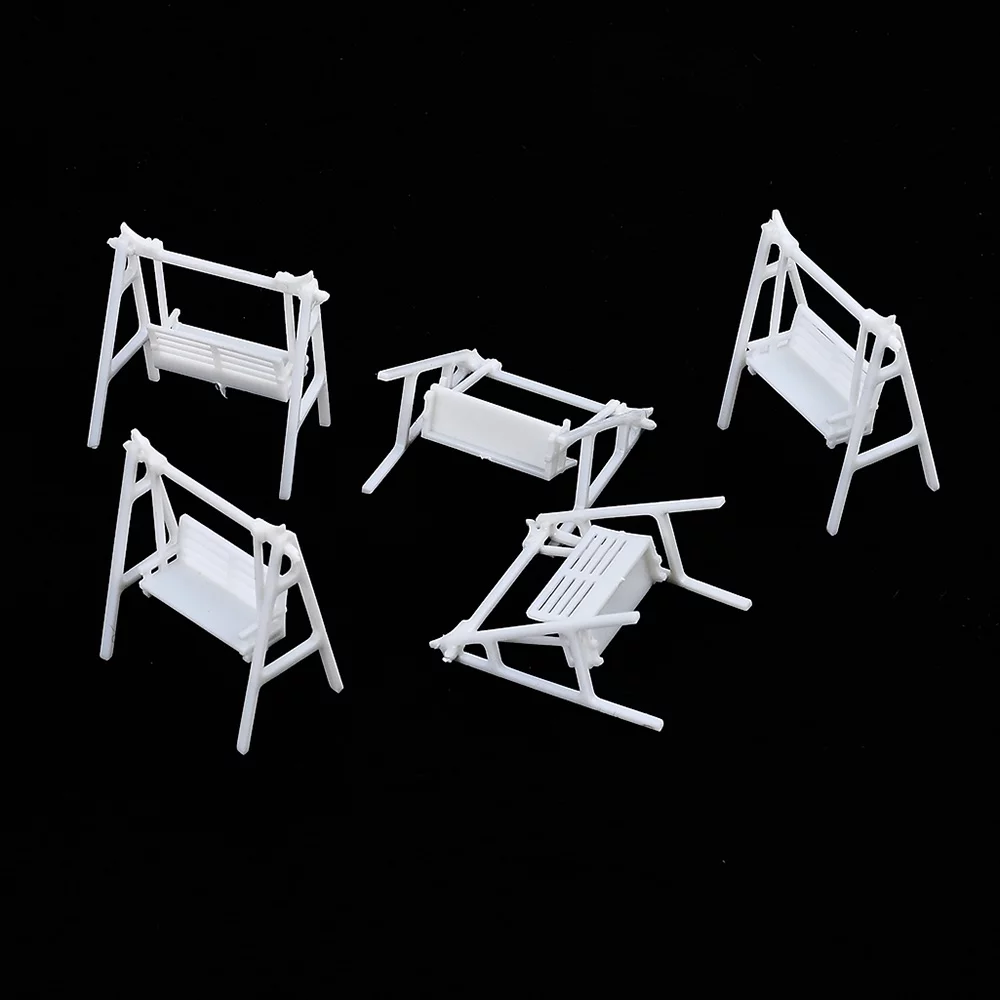 Swing Chair Model Yabuy 5Pcs DIY Sand Table Model House Material Garden Miniature Landscape Swing Chair Model