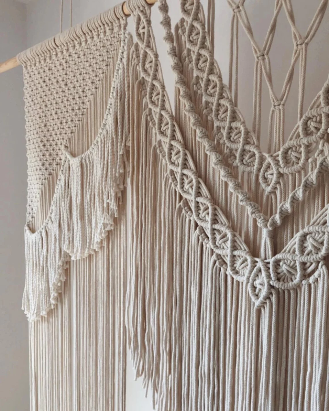 KNITTWORLD Macramé Wedding-Decoration Arch Backdrop Macramé Wall Art Tapestry | LARGE