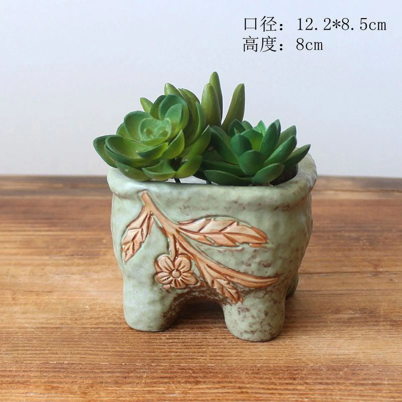 Kiln Glazed Ceramic Succulent Planter New Style Potted Flower Pot