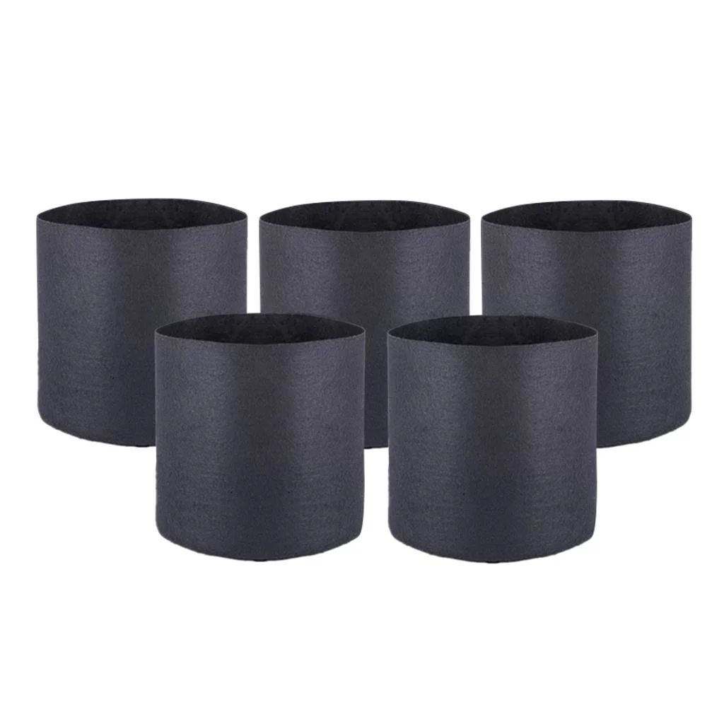 5 /2/3/5/ Gallon Aerated Fabric Grow Pots Growing Bags with Handles 1 Gallon