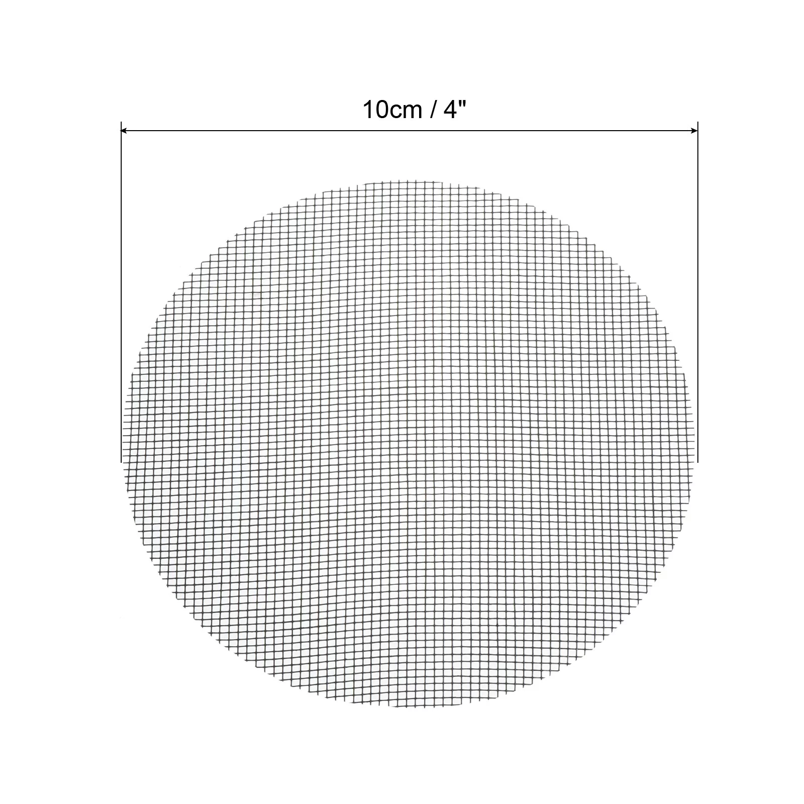 Uxcell Flower Pot Hole Mesh Pad, 4.3 Inch Round Drainage Hole Screen Bottom Grid Mat, Black 50 Pack