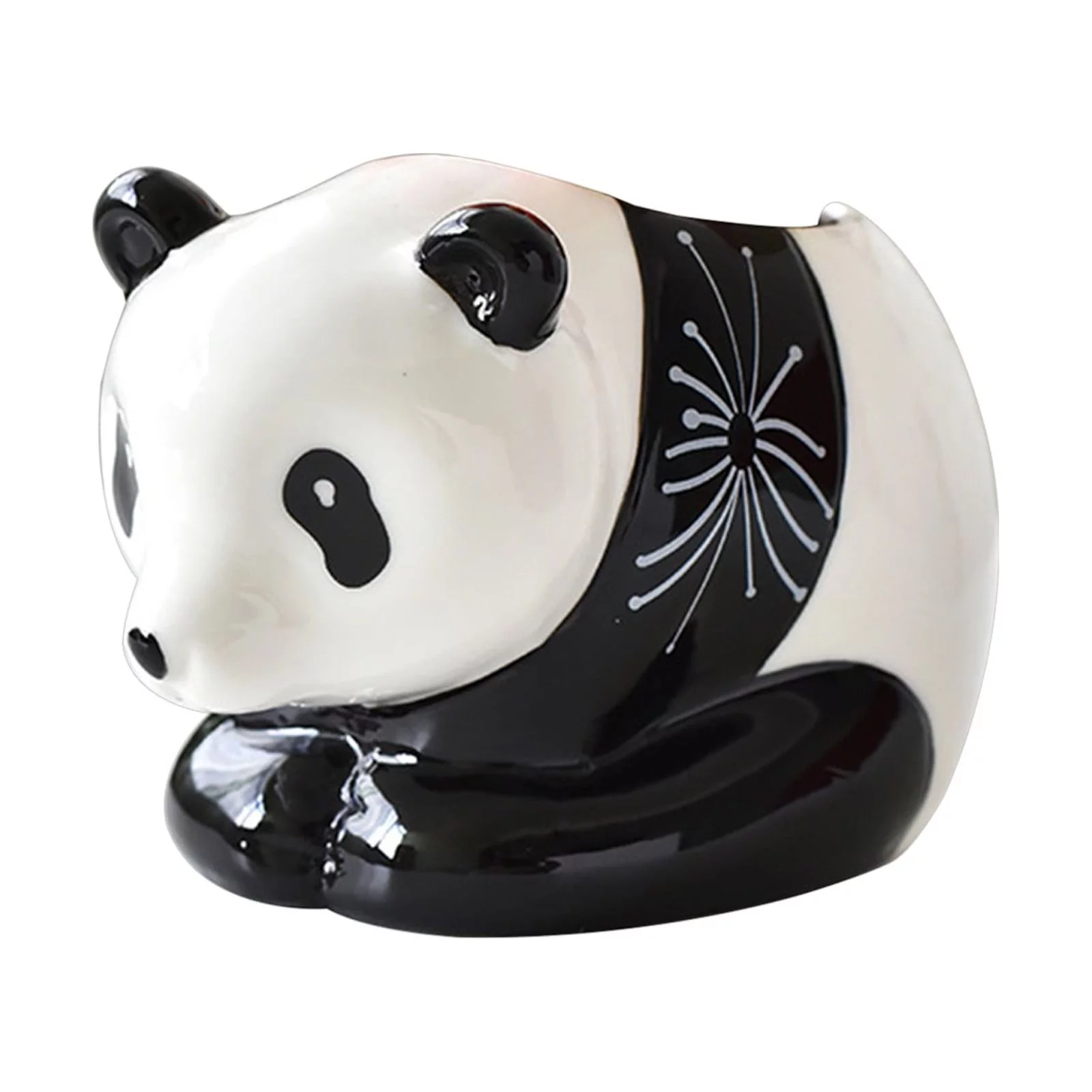 GuLuBin Ceramic Flowerpot Fleshy Potted Panda Flowerpot Cartoon Fleshy Creative Gardening Animal Flowerpot 1pcs(Purple)