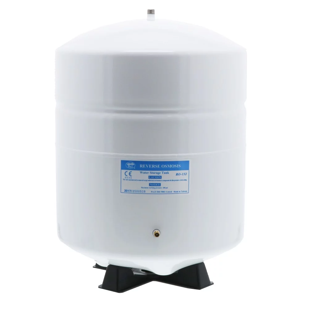 Neo-Pure RO-152 Reverse Osmosis Water Storage Tank Powder Coated Steel 5.5 Gal w/Tank Valve Female Elbow 1/4