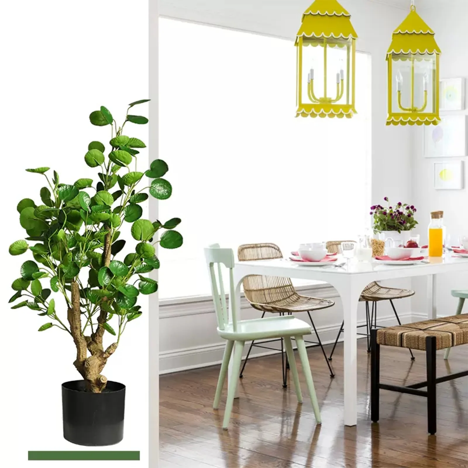 LIJCC Straight Plastic Flower Pot Planting Lazy Flower Pot Seedling Pot Plant Gardening Flower Pot