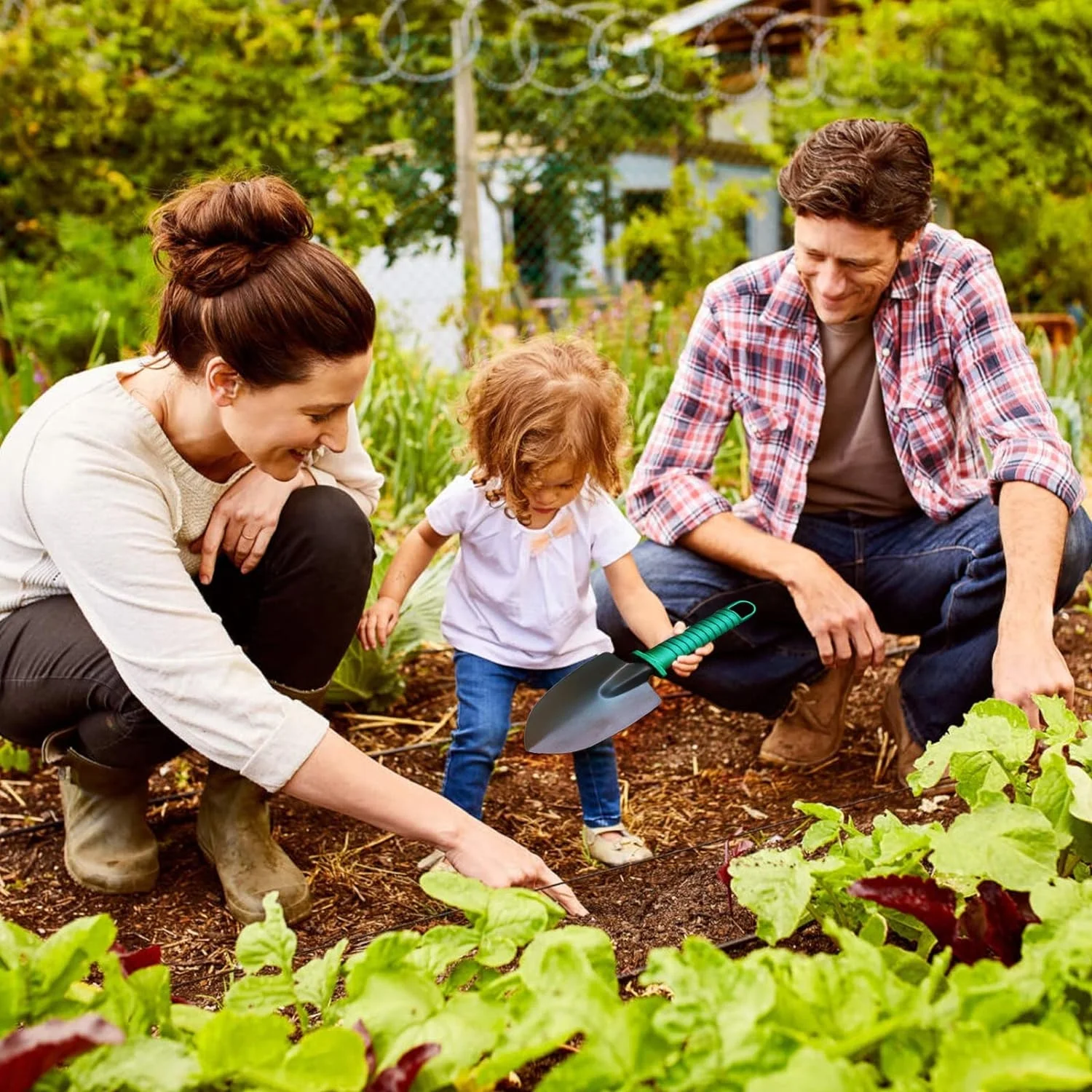 Garden Tools Set 11 Piece Gardening and Planting Kit with Carrying Case Succulent Tools Set Planting Tools Kit Including Shovel  Rake  Fork  Weeder  Trimmer Gardening Gift Set for Gardene