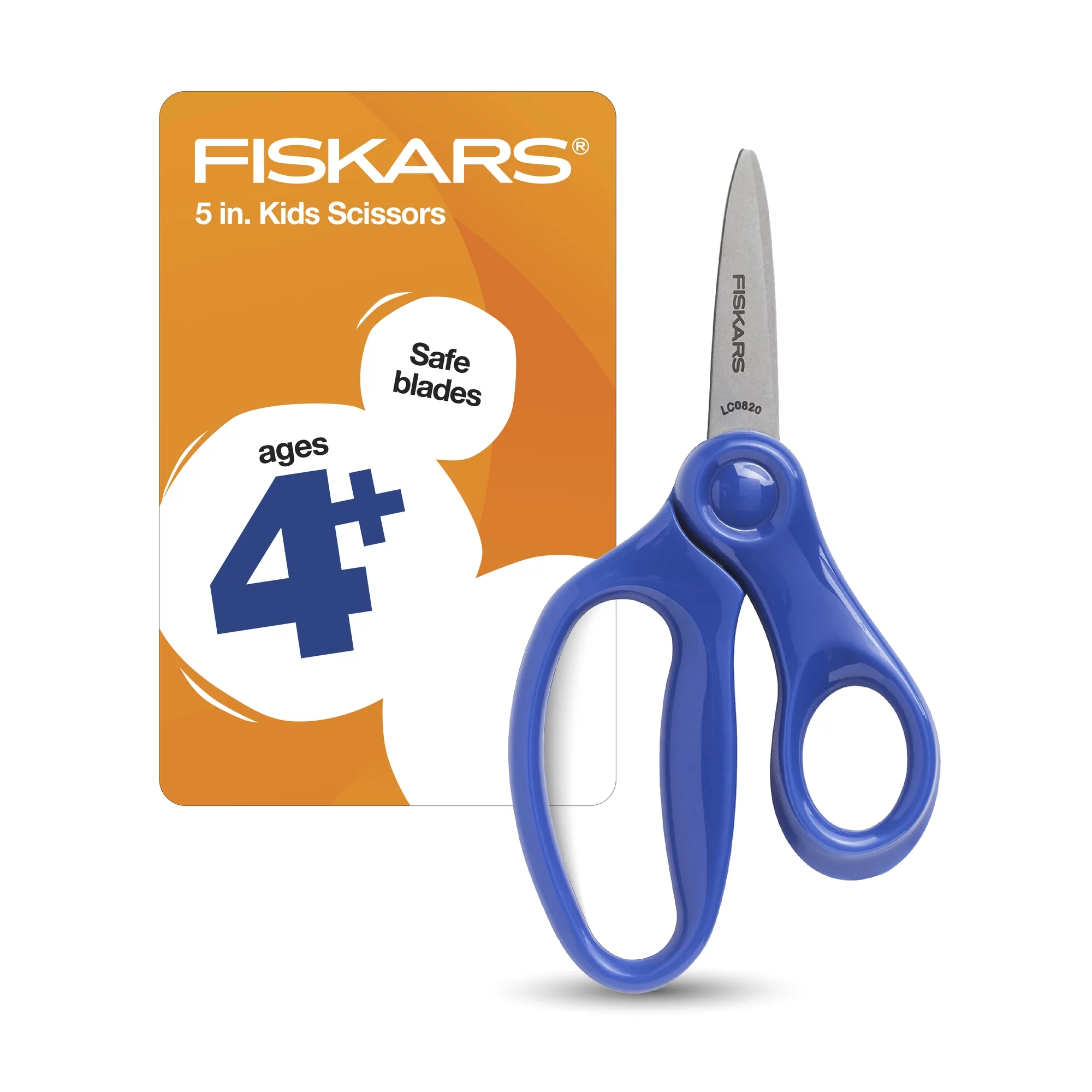 Fiskars Pointed-Tip Kids Scissor, 5 inch, Blue