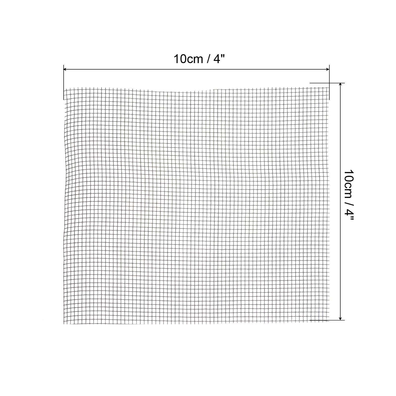 Uxcell Flower Pot Hole Mesh Pad, 4 x 4 Inch Square Drainage Hole Screen Bottom Grid Mat, Gray 150 Pack