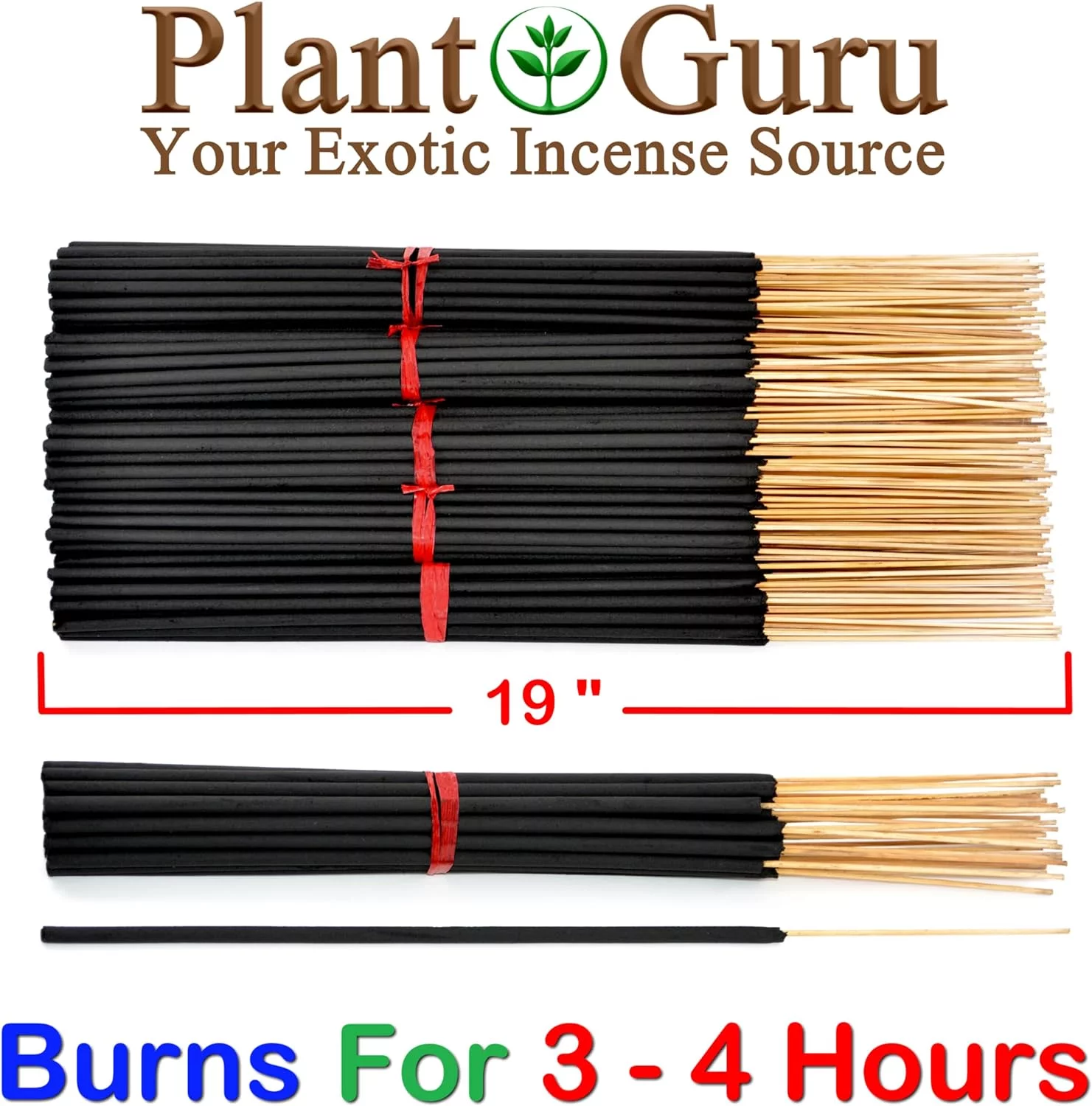 Balsam And Cedar Exotic Incense Sticks Jumbo 19 Inch Long - Bulk 1 Bundle 27 To 30 Sticks - Natural 19