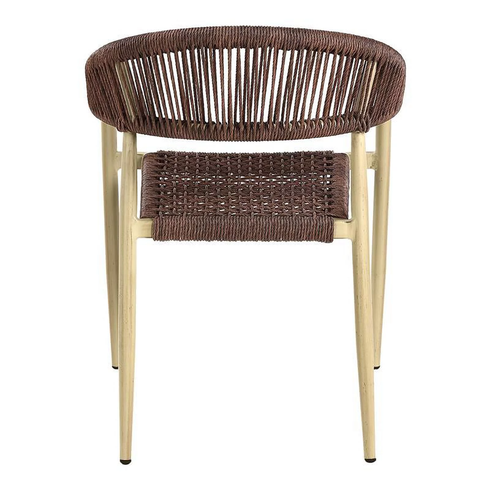 Afuera Living Aluminum Patio Dining Chair in Natural (Set of 2)