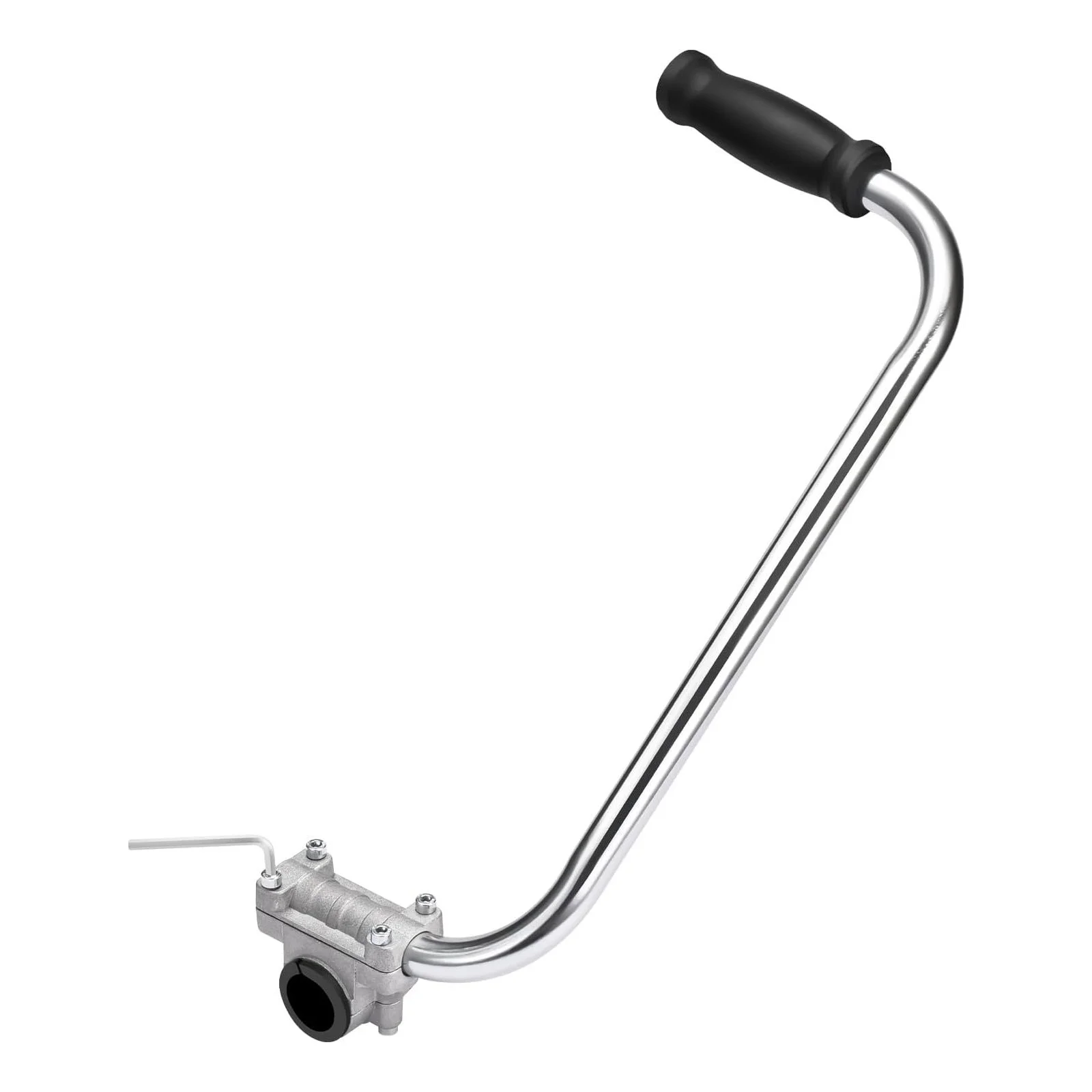 Lixada Stainless Steel Trimmer Handle Extension Ergonomic Grip Back Saver for Lawn Yard Landscaping Edging Trimming with Bracket Clamp