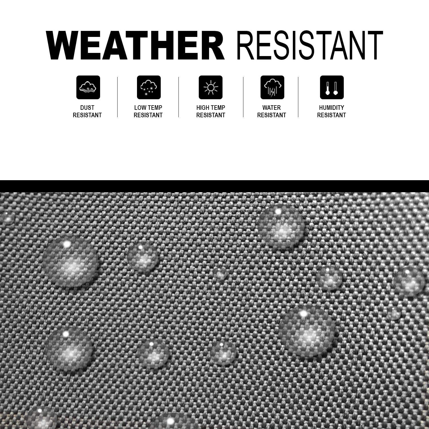 KHOMO GEAR - Heavy Duty Log Rack Cover - 8 Feet - Titan Series - Grey