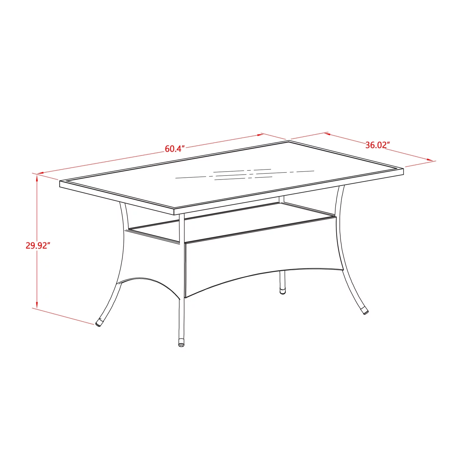 East West Furniture Oslo 7-piece Modern Metal Patio Dining Set in Natural