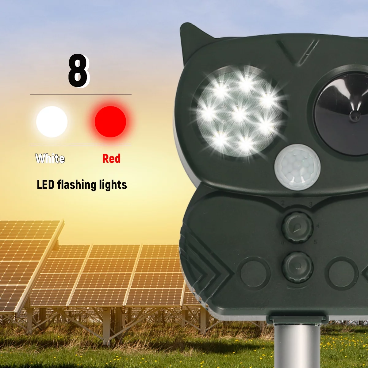 Repeller,Solar Powered With Audible Alarm Universal Animals Universal Nebublu Audible Solar Unwanted Nebublu Audible Animal Powered Alarm With Ble Alarm