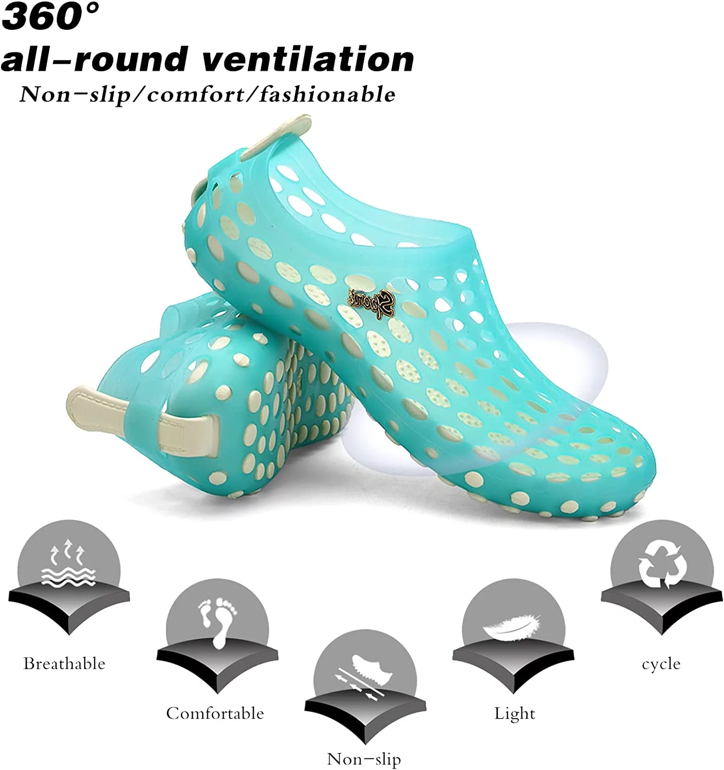 Women's Water Shoes Sandals Summer Slipper Swim Pool River Beach Garden Clog