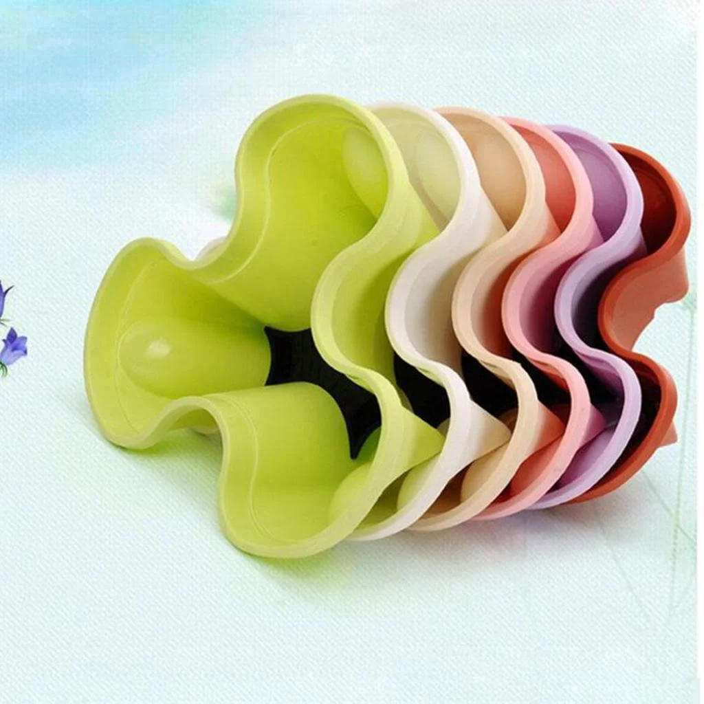 4x Stackable Strawberry Planter Multi-layer Combination Plng Pot White