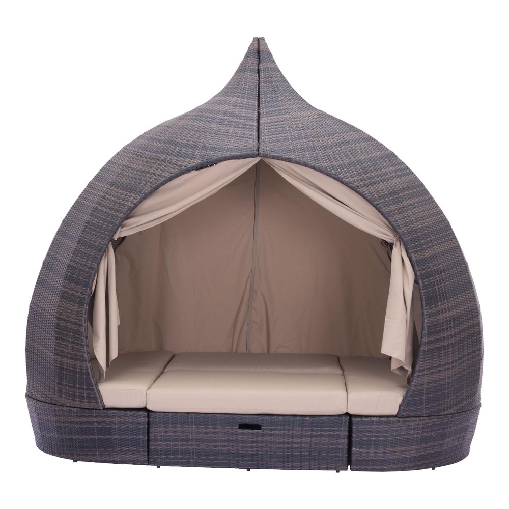 Day Bed Lounge Chair, Brown & Beige, Belen Kox