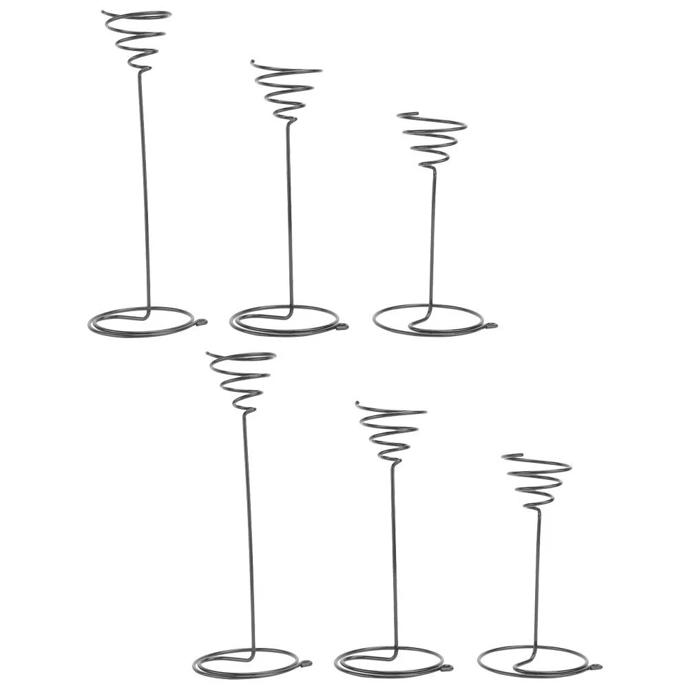 6pcs Stainless Steel Plant Racks Air Plant Holder Air Plant Display Stand Tabletop Planter