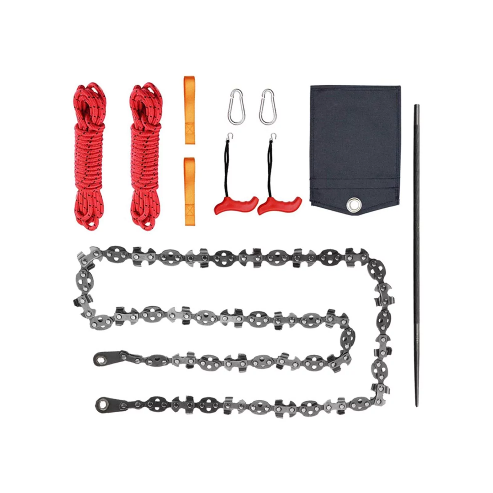 53 inch Rope Saw Outdoor Survival Saw 68 Sharp Sawteeth Double Sides Blade Pocket Saw Emergency Saw for Emergency Backpacking Fishermen