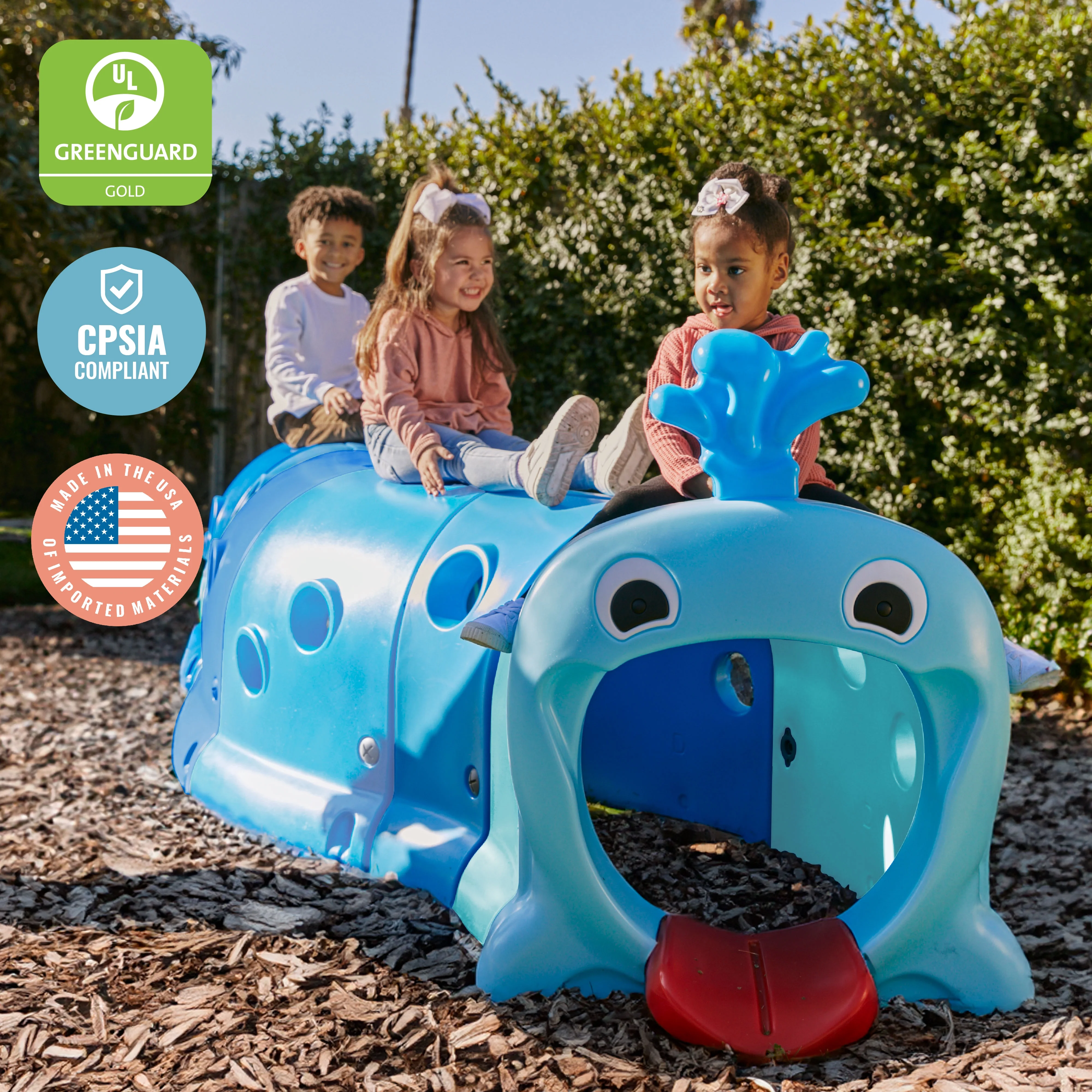 ECR4Kids Willow Climb-N-Crawl Whale, Mega
