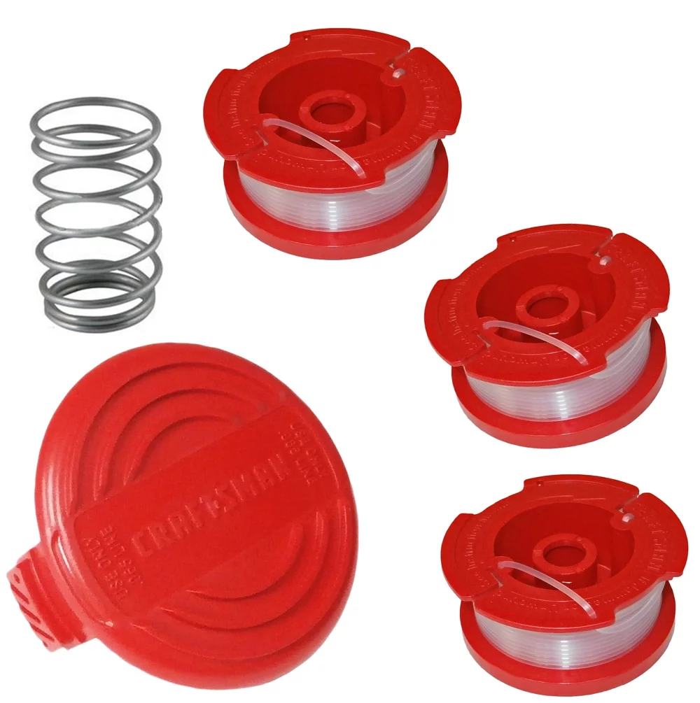 Craftsman Pack of Genuine OEM Replacement Cap, Spring and 3 Spools # COMBO00256