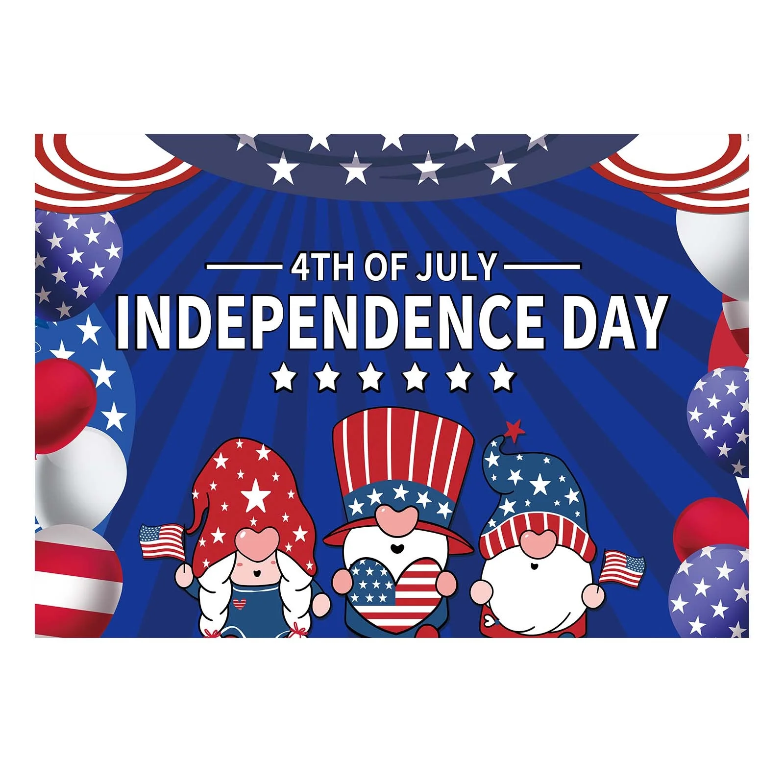 iju7gthy Folding Chair with Umbrella for Adults 4th of July Indoor Independence Day Garage Doorration Garage Door Banner Mural Cover 7 X 16 Feet Large Party E