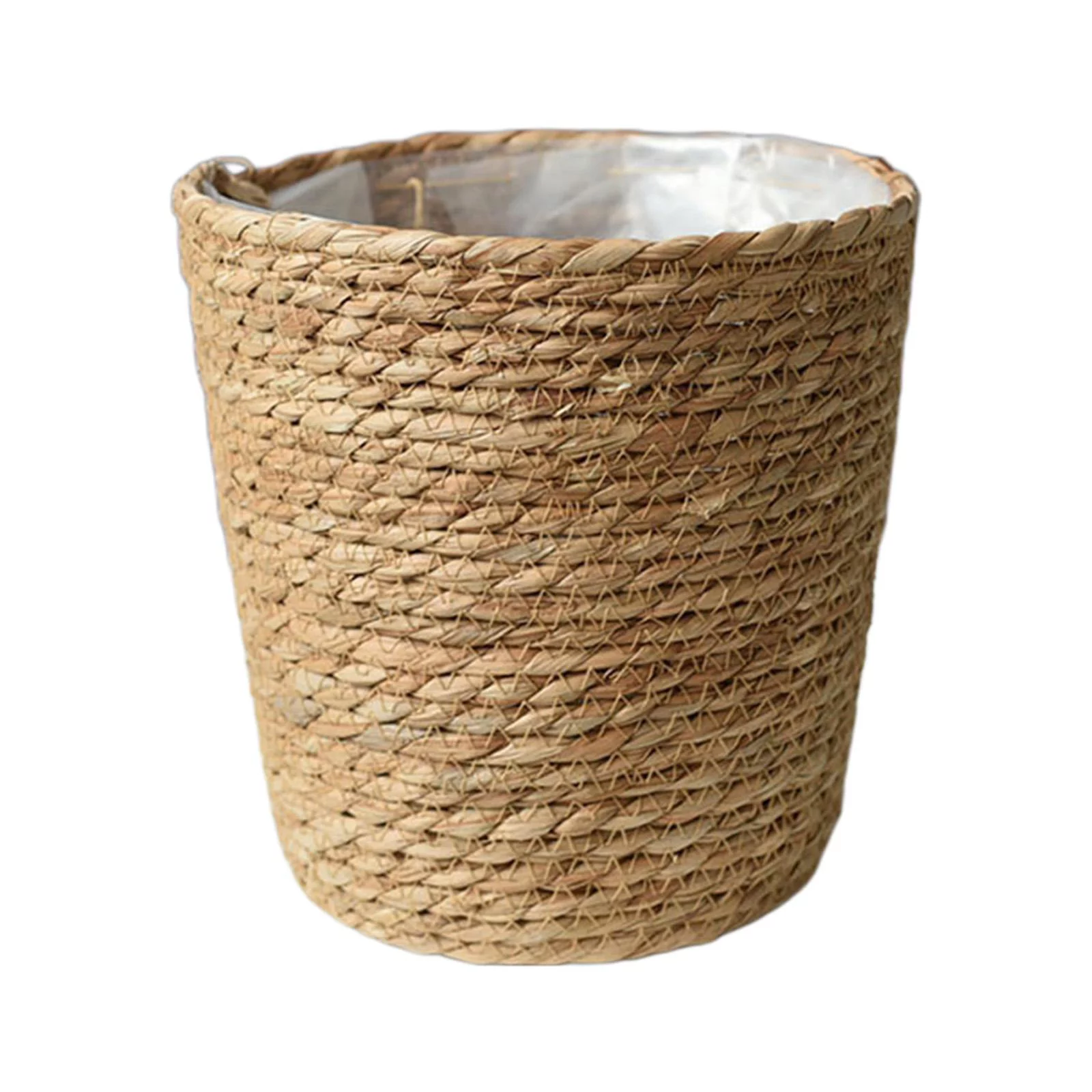Plant Pots Round Storage Baskets Natural Color Replacement Laundry Bag Woven Rattan Plant Pot Plant Basket Liners for Picnic Outdoor Garden Laundry