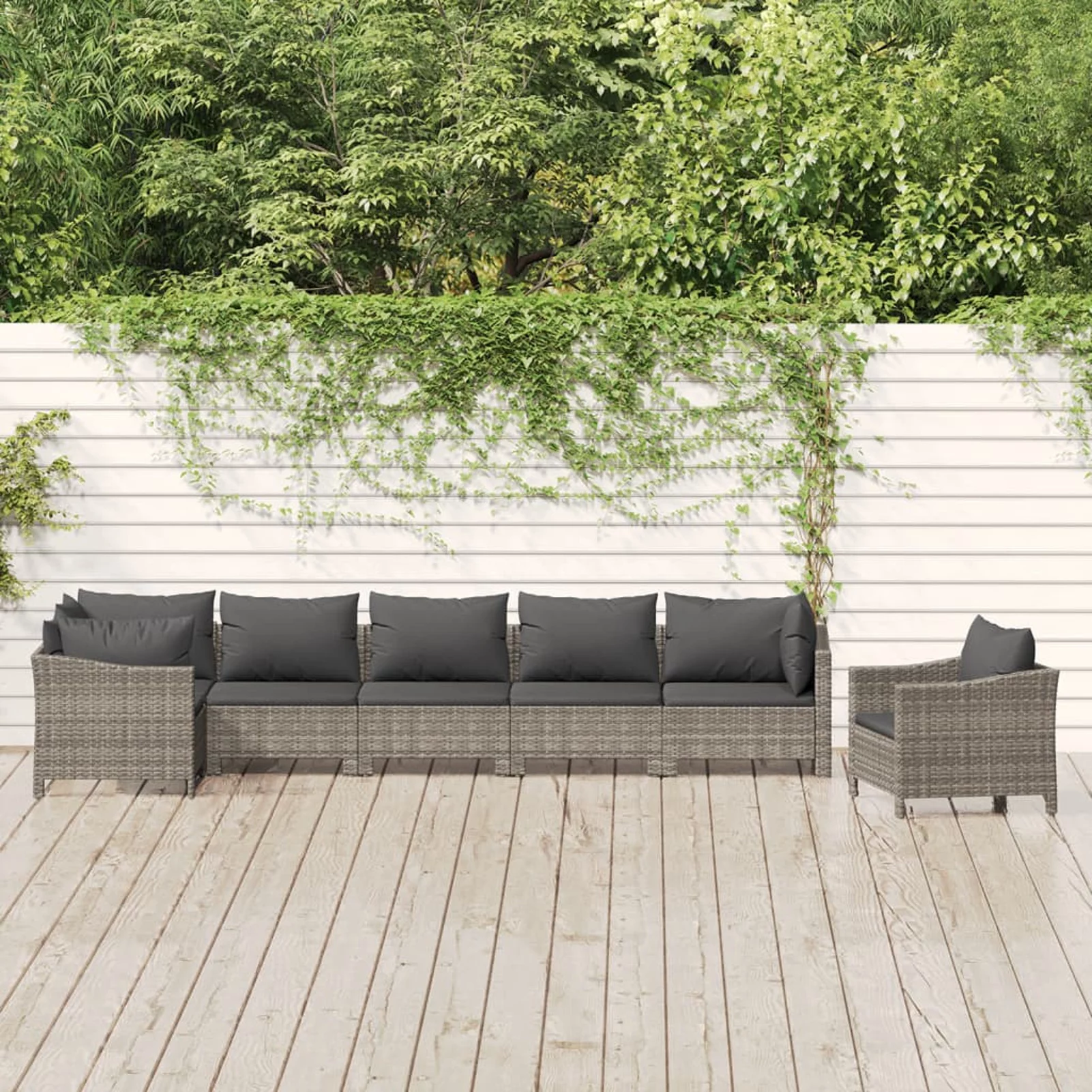 Andoer parcel,Sofa Set Rattan 3187284 Patio Furniture Rattan 7 Piece Set With Cushions Poly Rattan Patio Set Poolside Lawn Patio Conversation Set Balcony Sofa Poly Of 7 Patio Shcushan