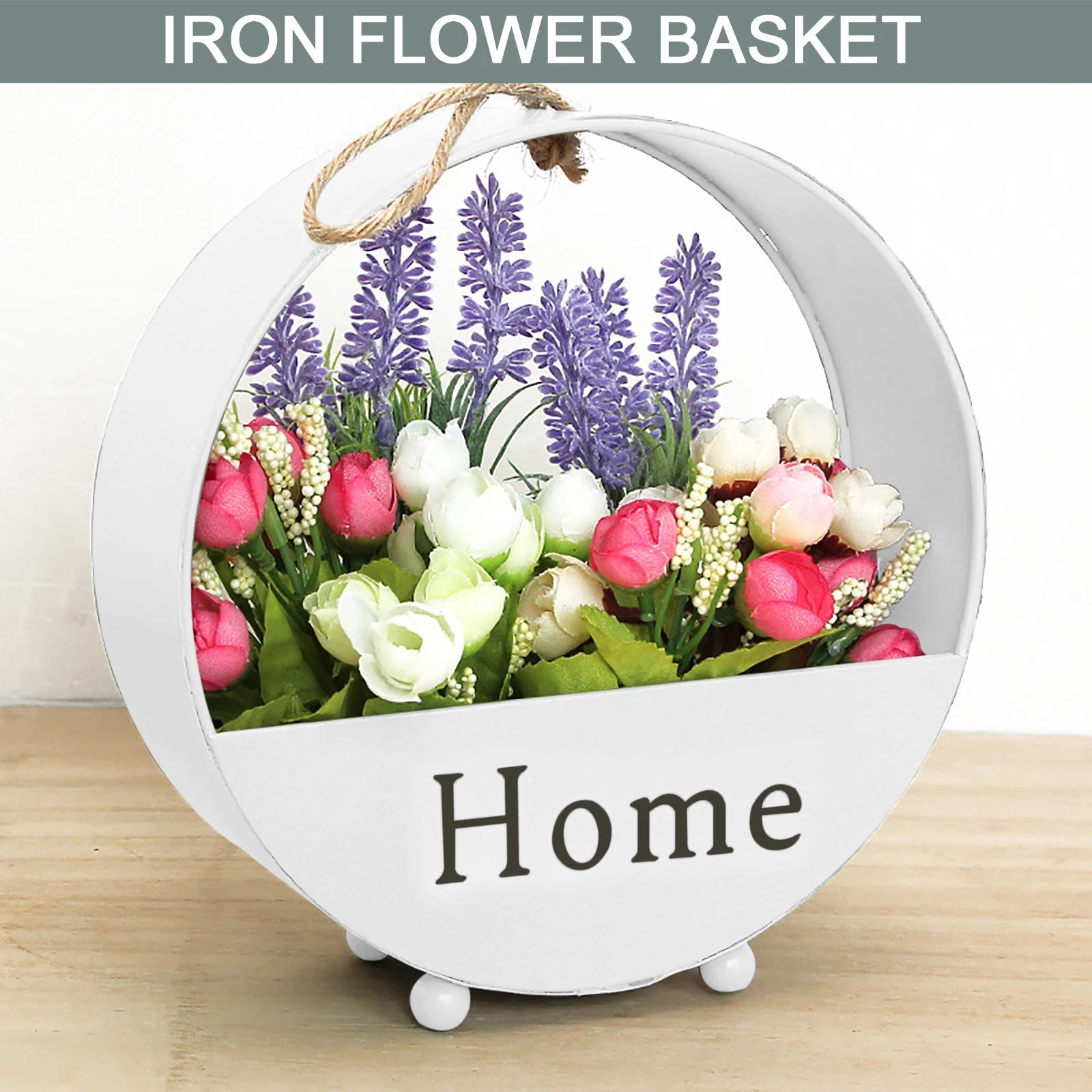 Bnnlsa Flower Pots Plant Flower Wall Arrangement Flower Flower Wrought Pot Creative Pot Patio & Garden