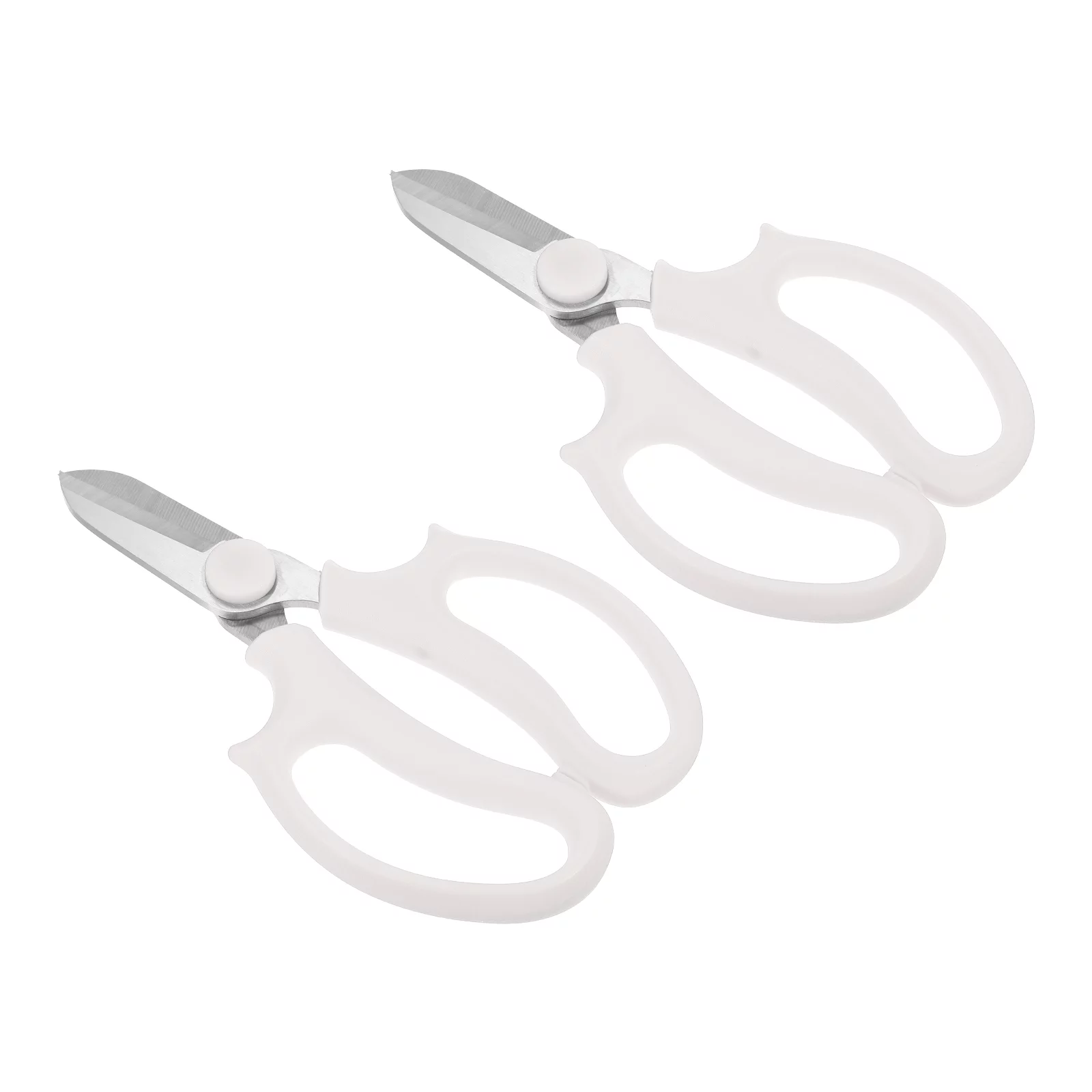 Uxcell Garden Scissors Floral Shears Floral Scissor Gardening Pruning Shears White 2 Pcs