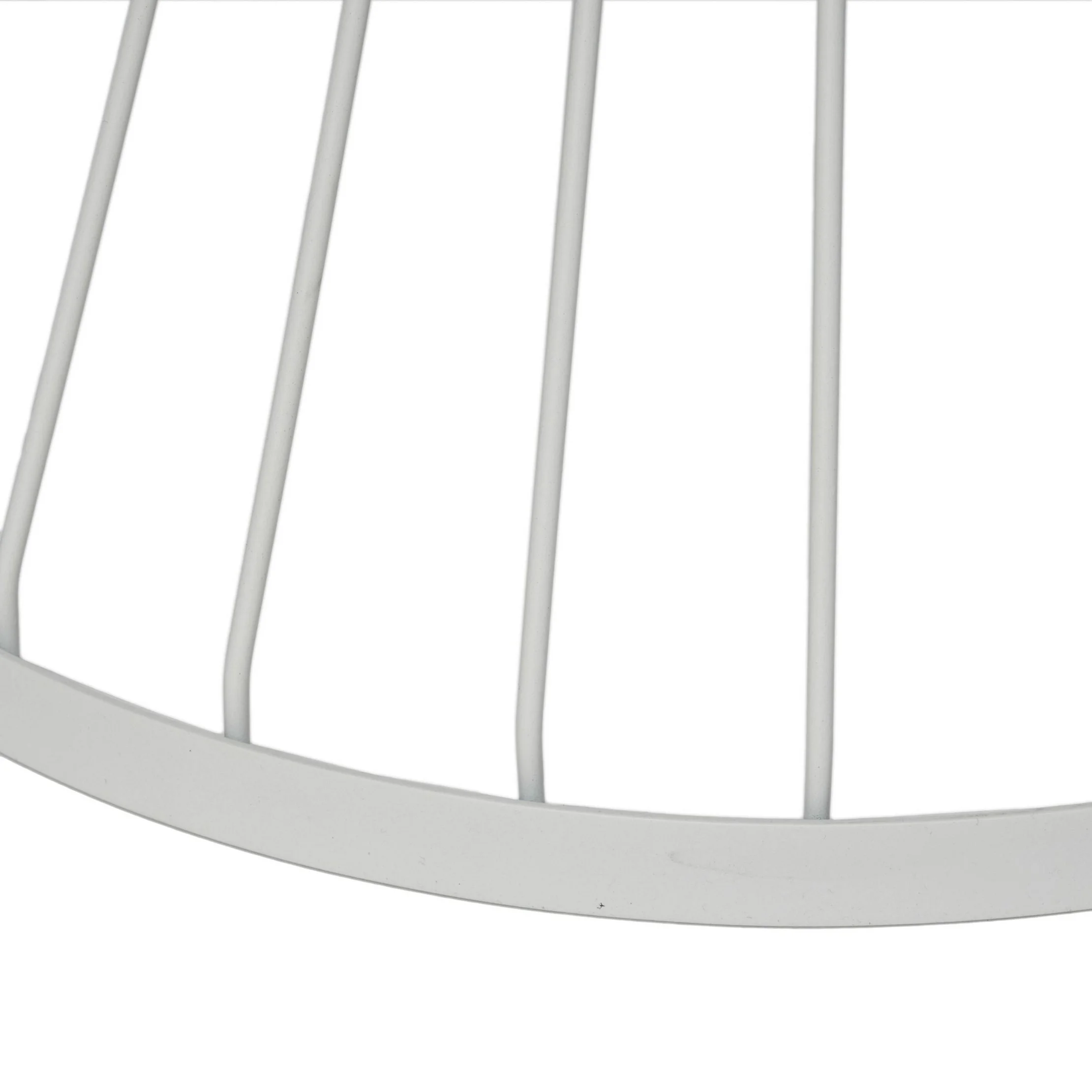 Wrought Iron Patio Side Table - White