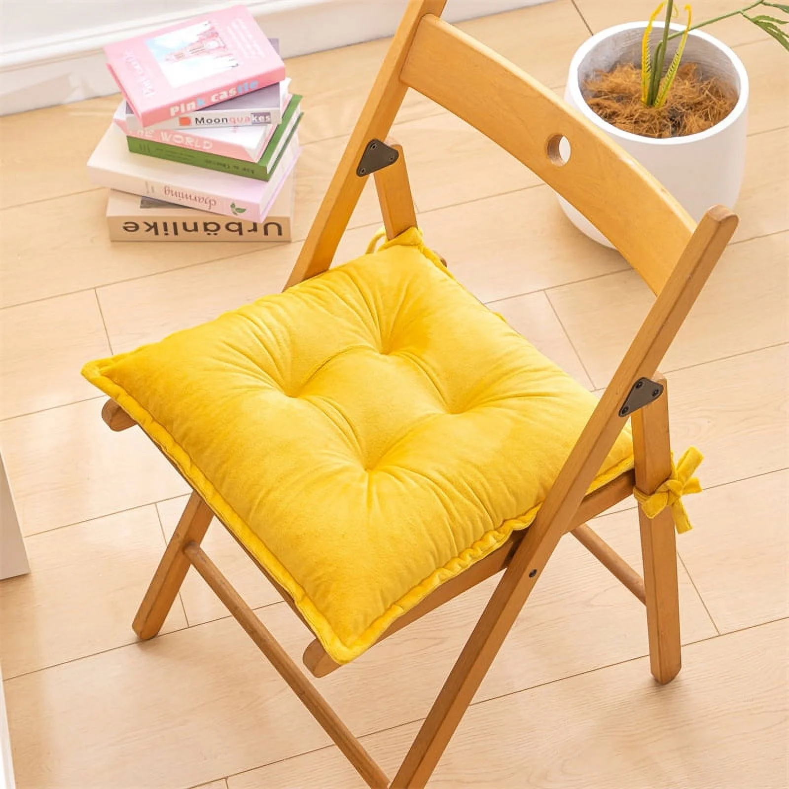 NAMZI Seat Cushion Garden Patio Home Kitchen Office Thicken Comfy Seat Cushion, curcuma 20