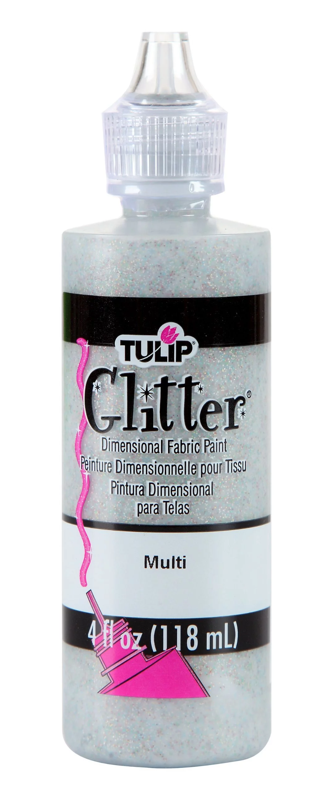 Tulip Slick Brown Dimensional Fabric Paint, 4 fl oz