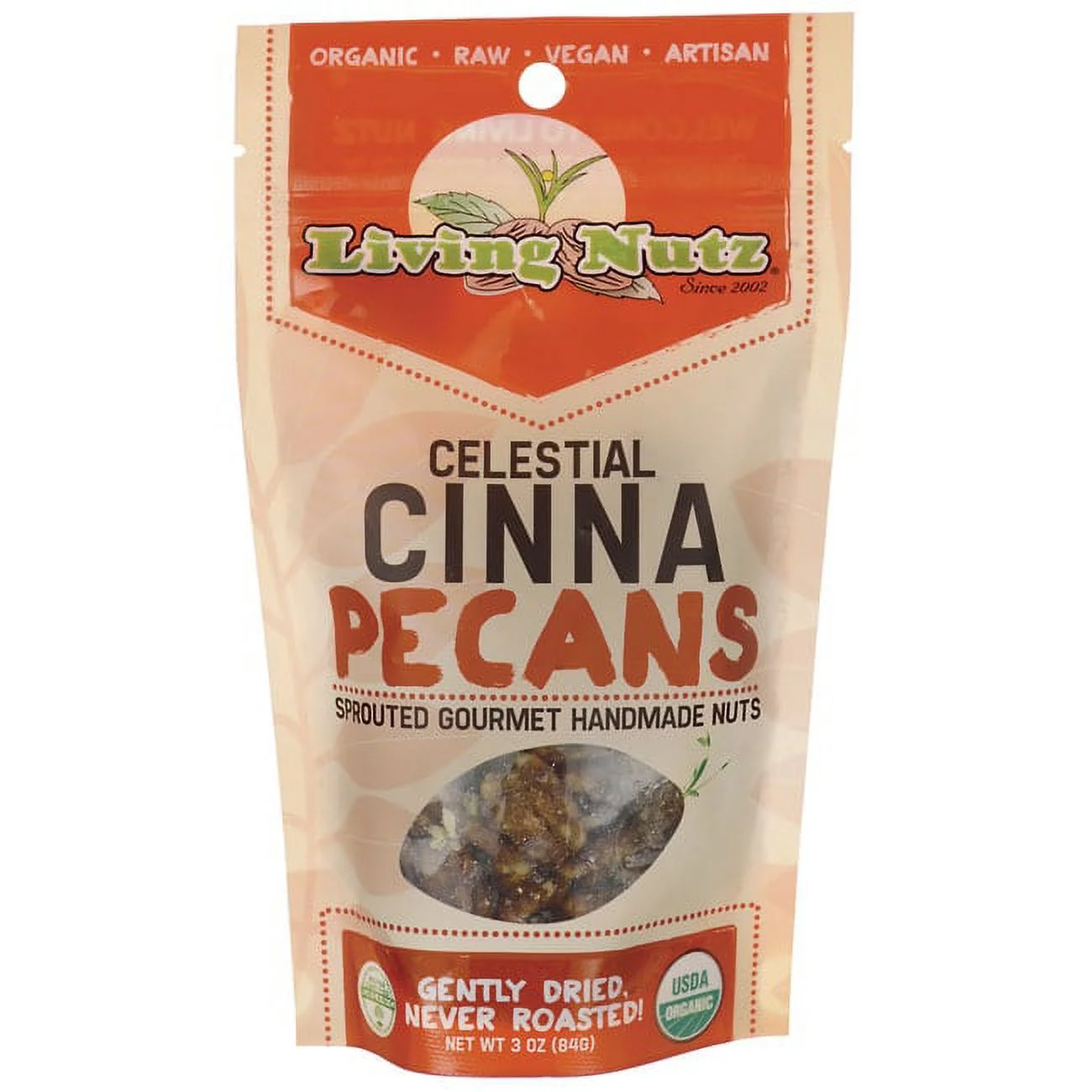 Living Nutz Celestial Cinna Pecans 3 oz Pkg