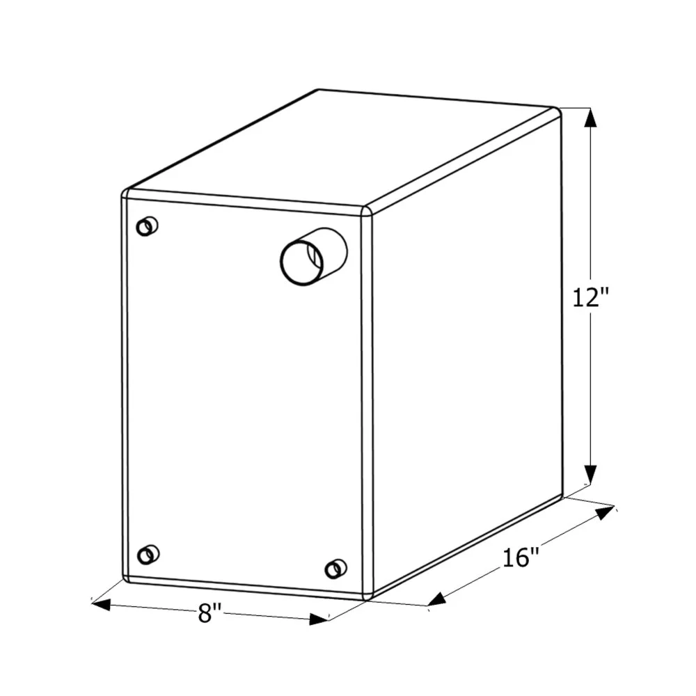 Icon Technologies 12474 - WT2474 6 gal. Fresh Water Tank with 3/8