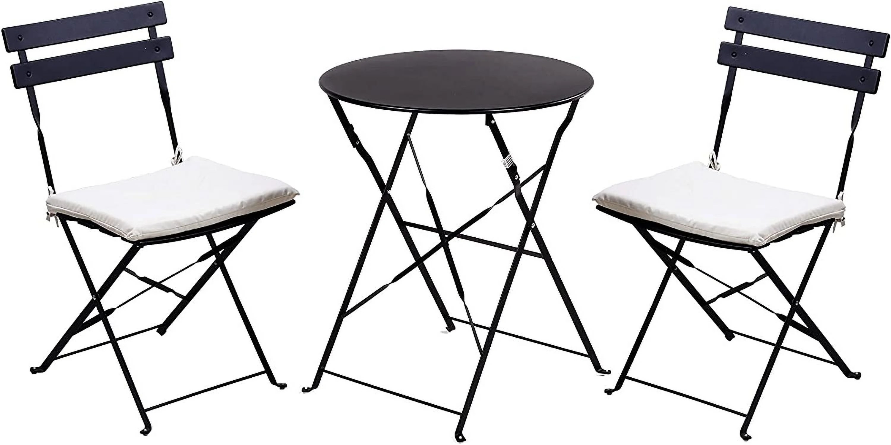 Steel Patio Bistro Sets Cushions, Weather-Resistant Cushions for 3 PCS Patio Sets, 16.5