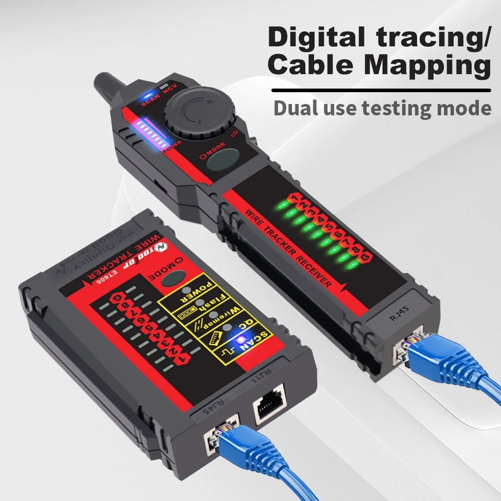 tester,60v With Low Auto Off Tester Cable Check Switch Poe Withstand Cable Check Switch Poe Withstand Of Port Tester Handheld With Low Battery Network Cable Tester Et606 Of 60v With