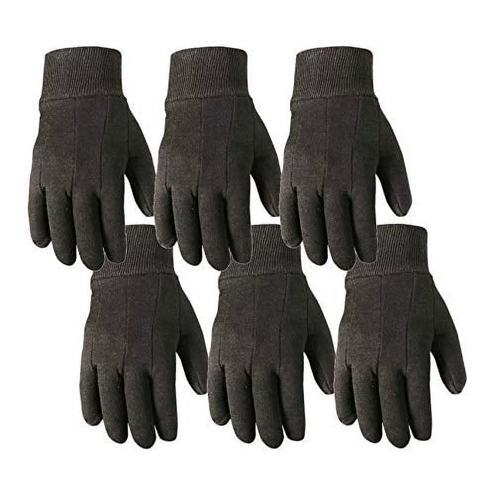 Wells Lamont Versatile Cotton All-Purpose Gloves | Lightweight, Durable, Comfortable | Jersey, 6-Pair Bulk Pack, Large (501LK)