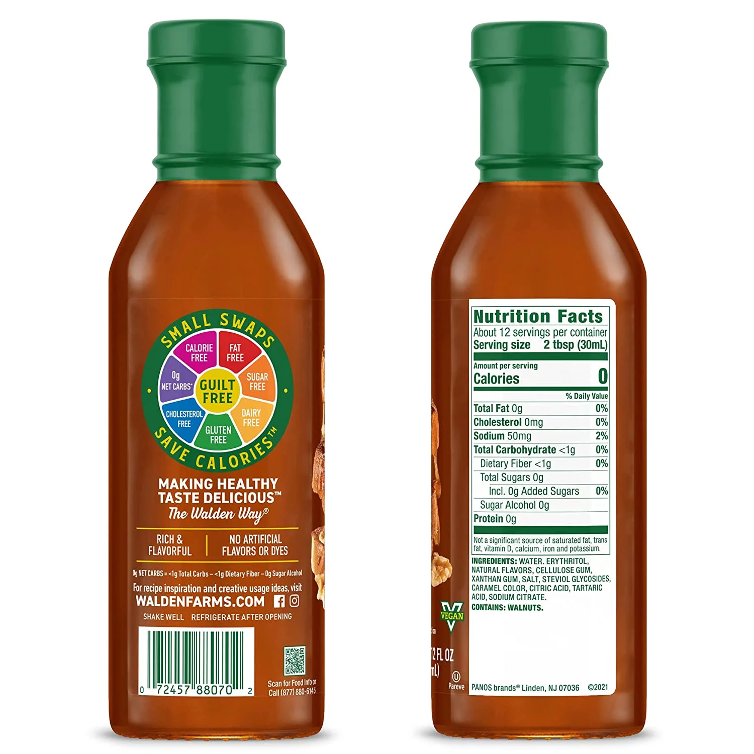 Walden Farms Maple Walnut Syrup, 12 Oz. Pack Of 6