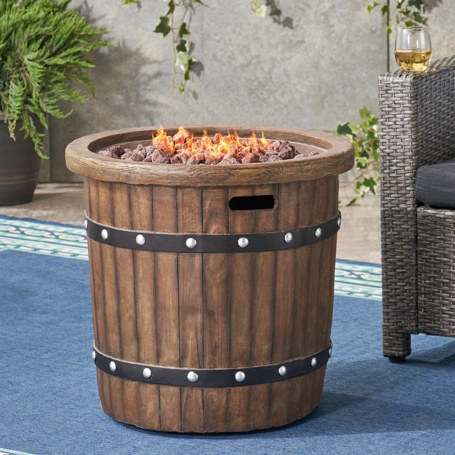 ROUND 25” MGO FIRE PIT - 40 000 BTU